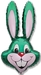 35in Rabbit head green
